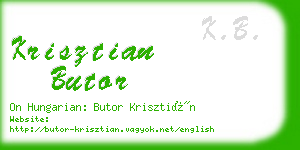 krisztian butor business card